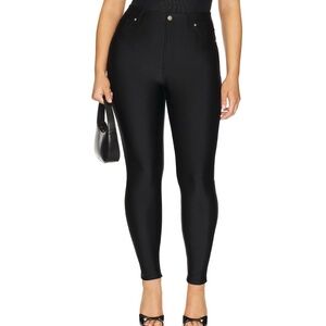 Good American Compression Shine Good Waist in Black001